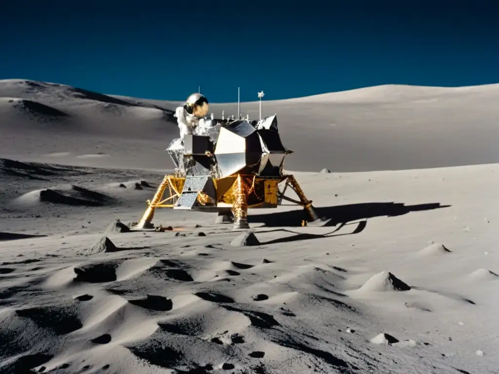 La misión Apolo: legado de exploración espacial con la llegada del módulo lunar a la luna