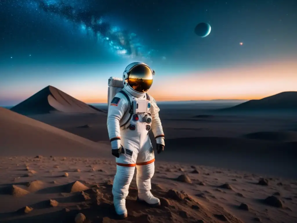 Reflejos cósmicos: la soledad del astronauta en el universo Un astronauta reflexiona sobre la exploración espacial en la soledad del cosmos