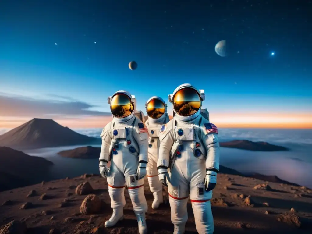 Astronautas listos para explorar el espacio en los mejores cursos online de exploración espacial