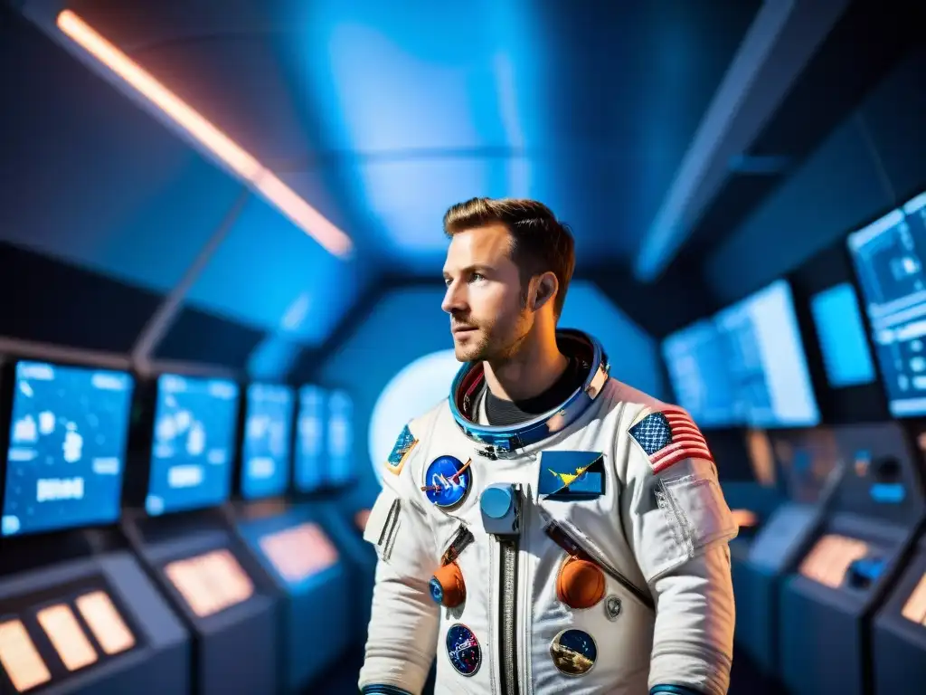 Un candidato astronauta se prepara para la ingravidez espacial en un centro de entrenamiento de última generación