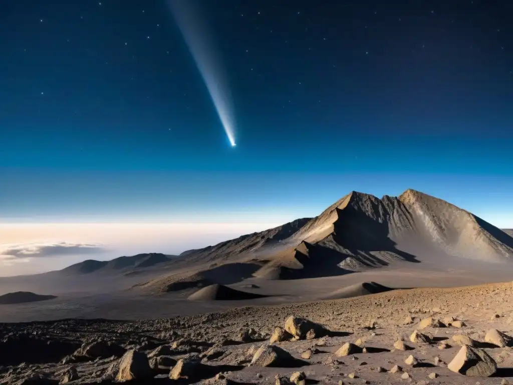 Rosetta desciende hacia Comet 67P en su viaje espacial, con la Tierra de fondo