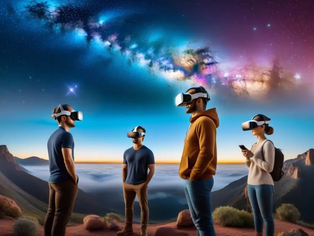 Explorando el cosmos en Realidad Virtual Observación Astronómica