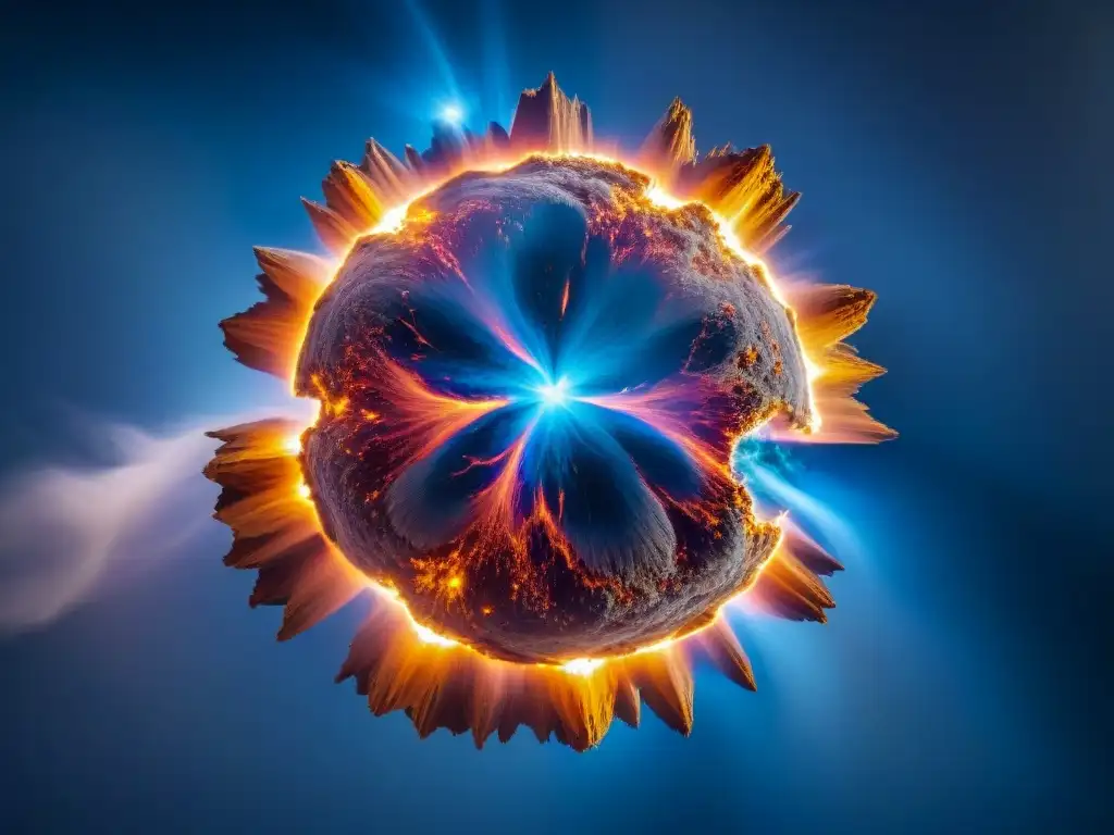Descubrimiento de antimateria en estrellas: una supernova masiva en explosión, desvelando la intensa energía y caos cósmico