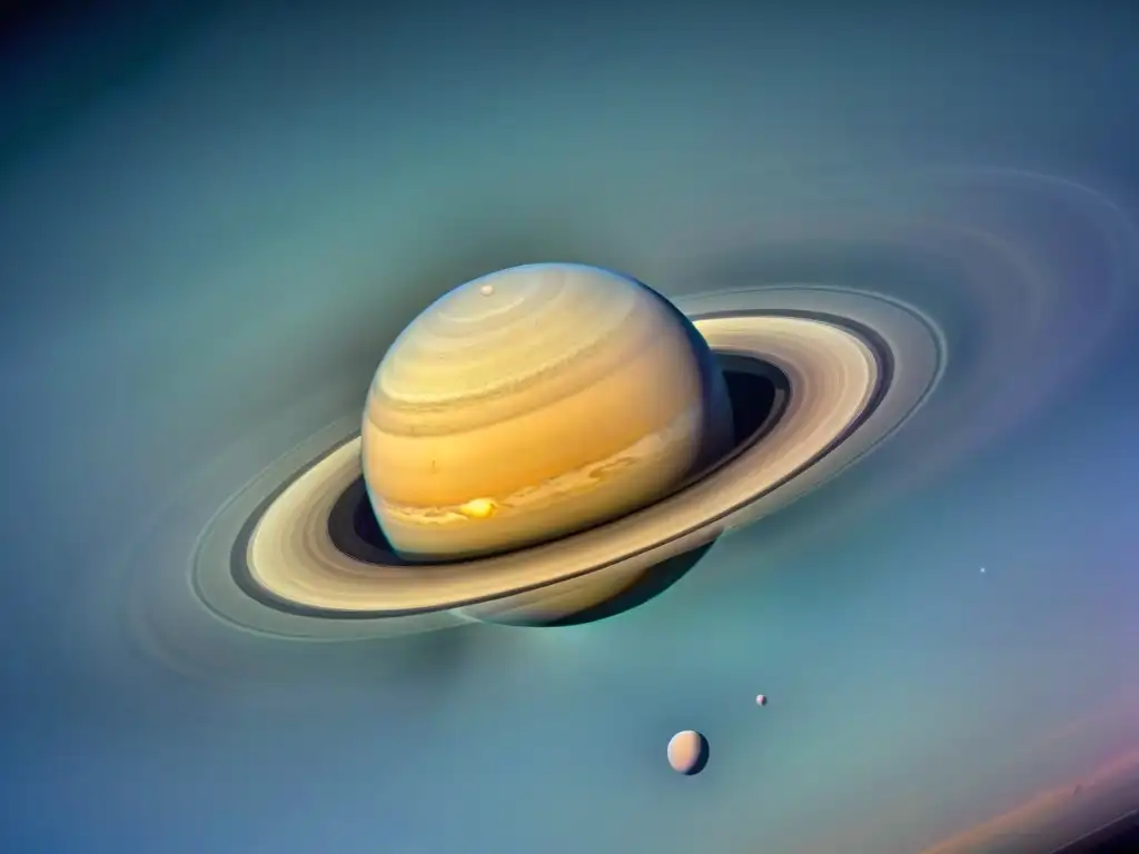 Detallada imagen de los anillos de Saturno, revelando misteriosas texturas y colores