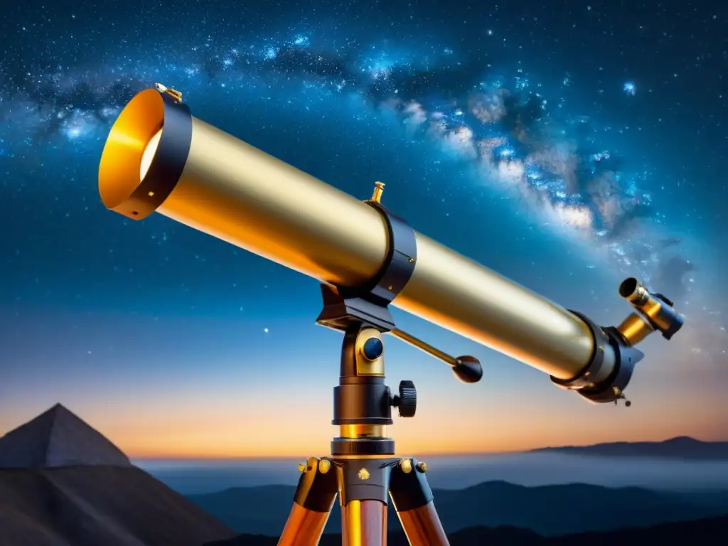 Detallada imagen del telescopio de Galileo Galilei, destacando su artesanía e importancia histórica