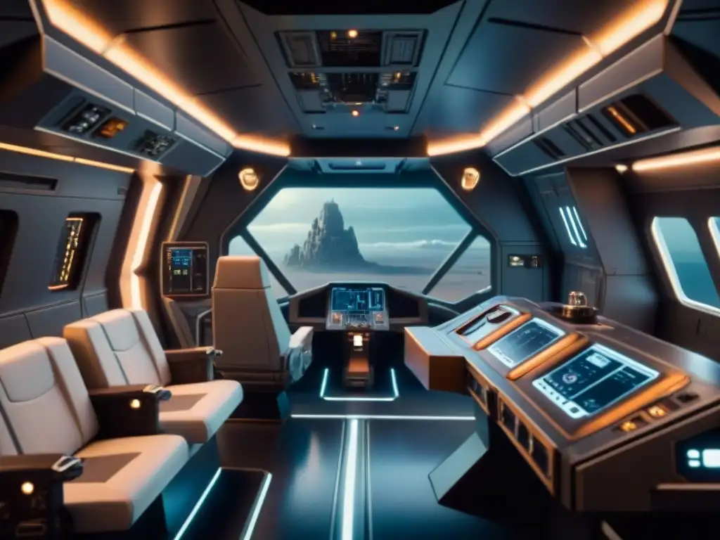 Detalle impresionante del interior de la nave Razor Crest de 'The Mandalorian', fusionando innovación en el universo Star Wars con historia y aventura