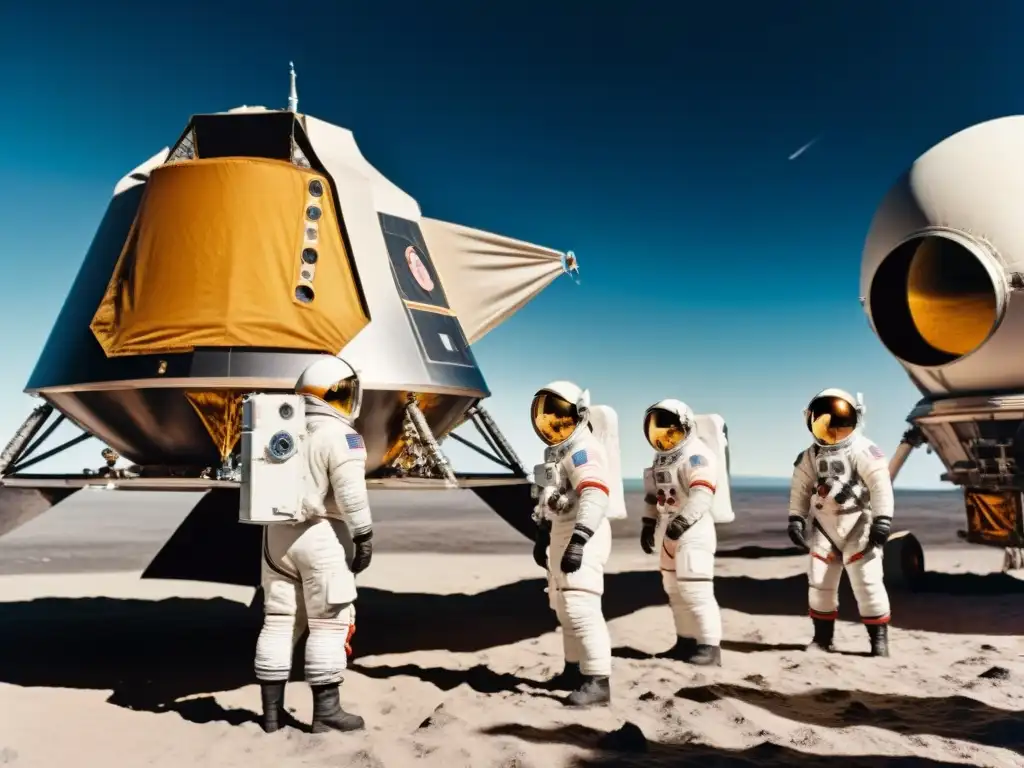 Preparativos históricos: Astronautas listos para la Luna Equipo de la misión Apollo 11 realizando controles finales antes de la exploración lunar