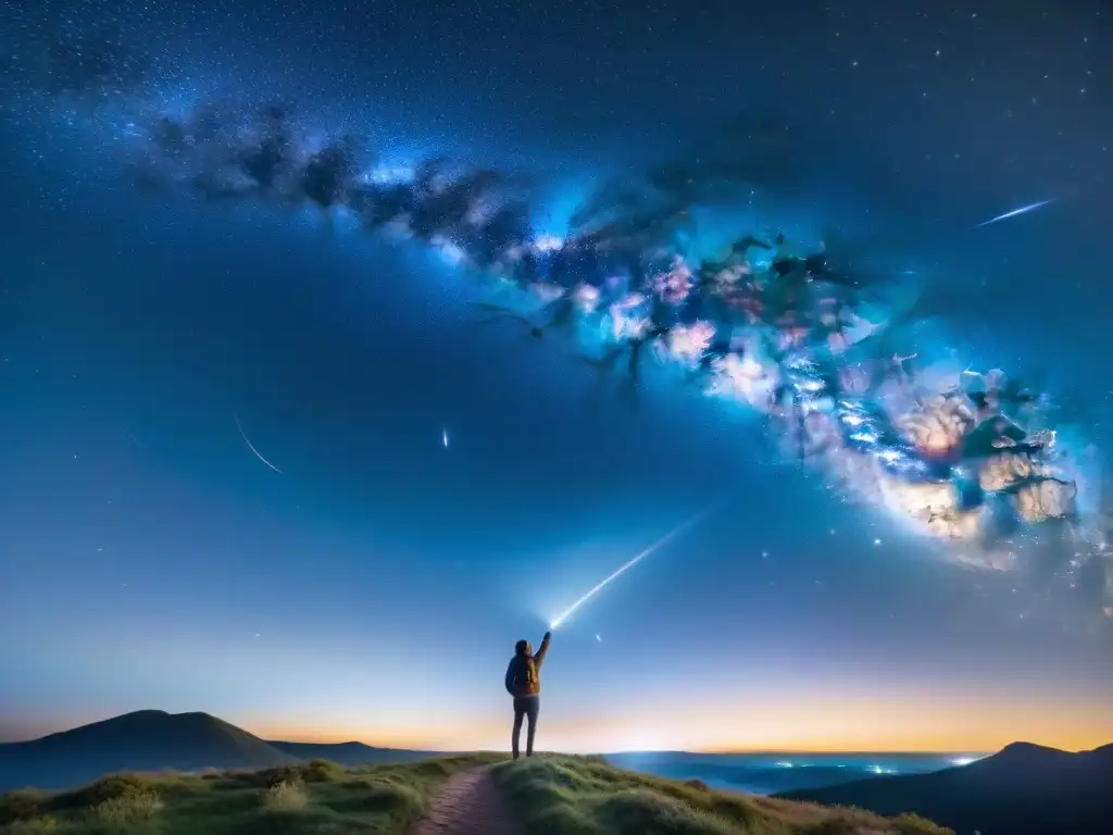 Espectacular cielo estrellado con la majestuosa Vía Láctea