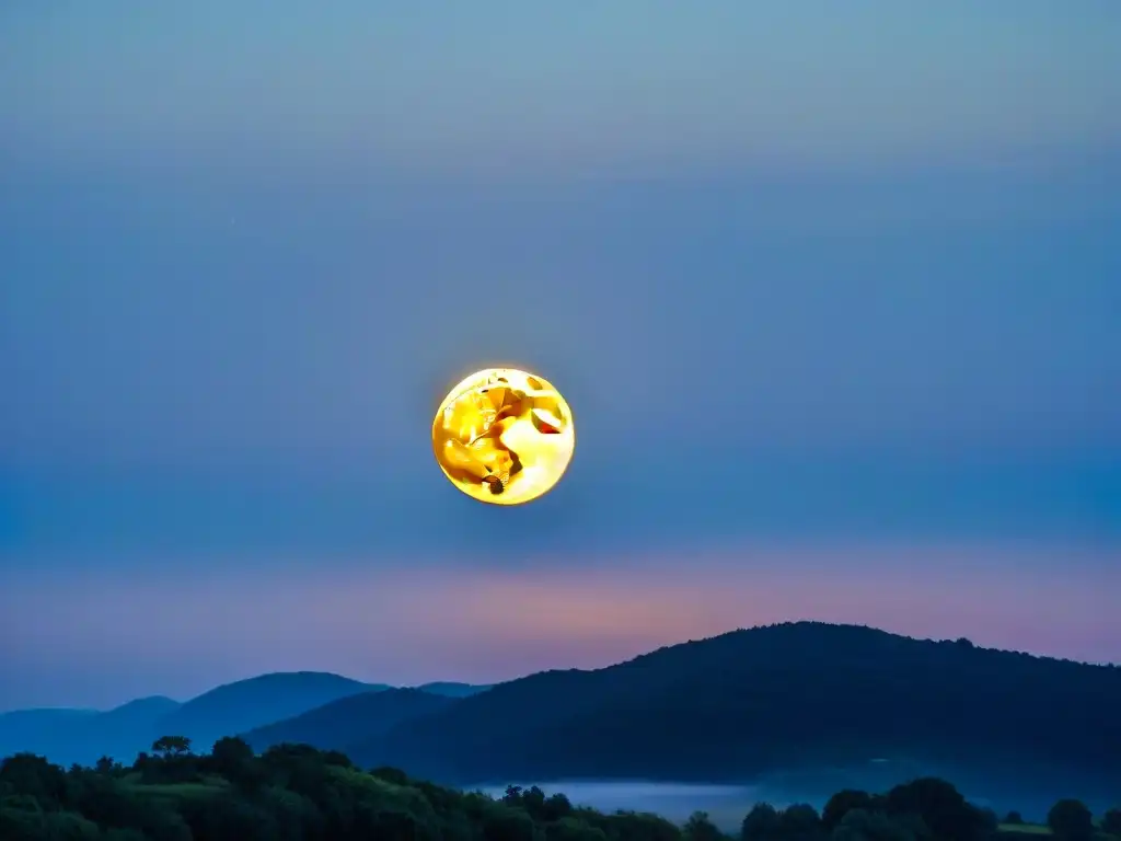 Espectacular superluna iluminando la noche con su impacto fenómeno sobre la Tierra