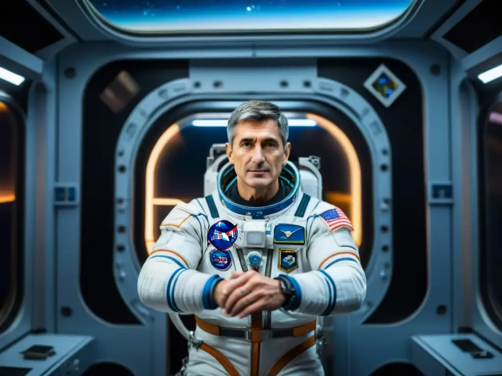 La experiencia de Sergei Krikalev en el espacio: flotando en la Estación Espacial Internacional, con la Tierra de fondo