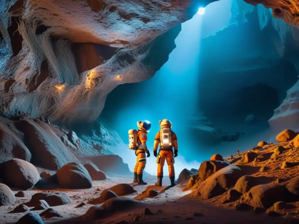 Exploración en cuevas de un planeta: astronautas descubren vida en cavernas alienígenas