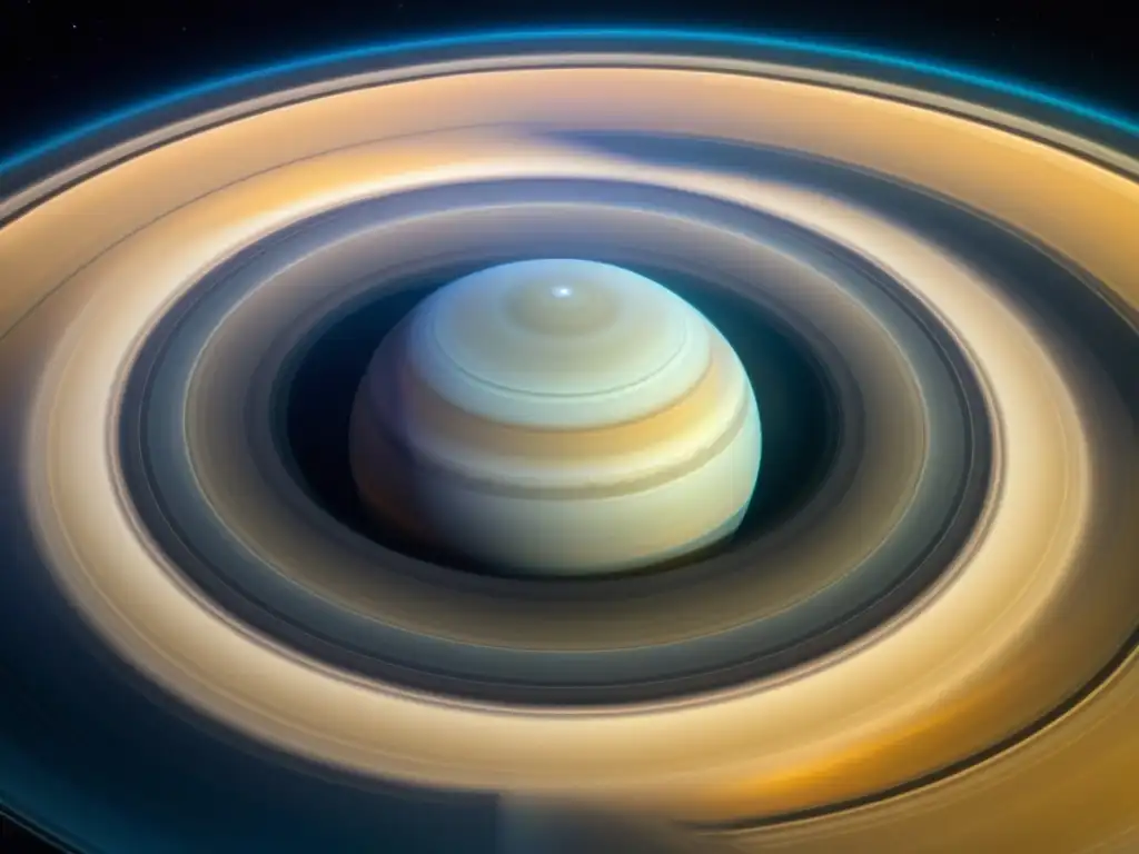 Exploración de Saturno con Cassini: Detalles fascinantes de sus icónicos anillos y la danza celestial en el espacio