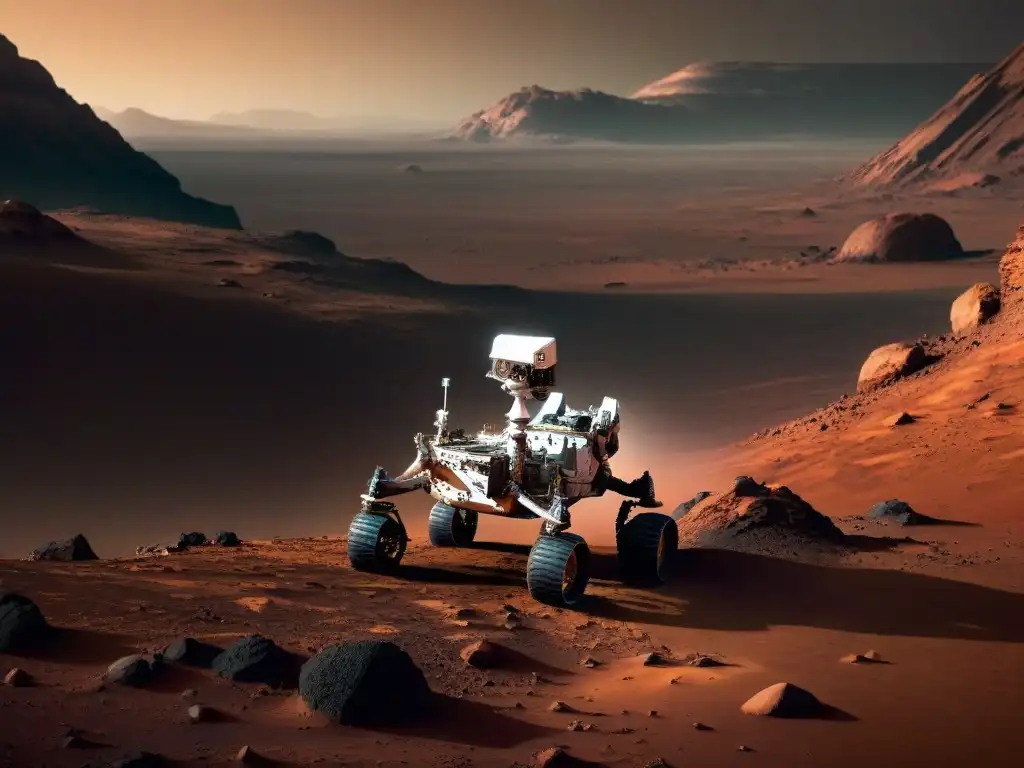 Explorador Curiosity busca señales vida antiguas Marte en paisaje marciano