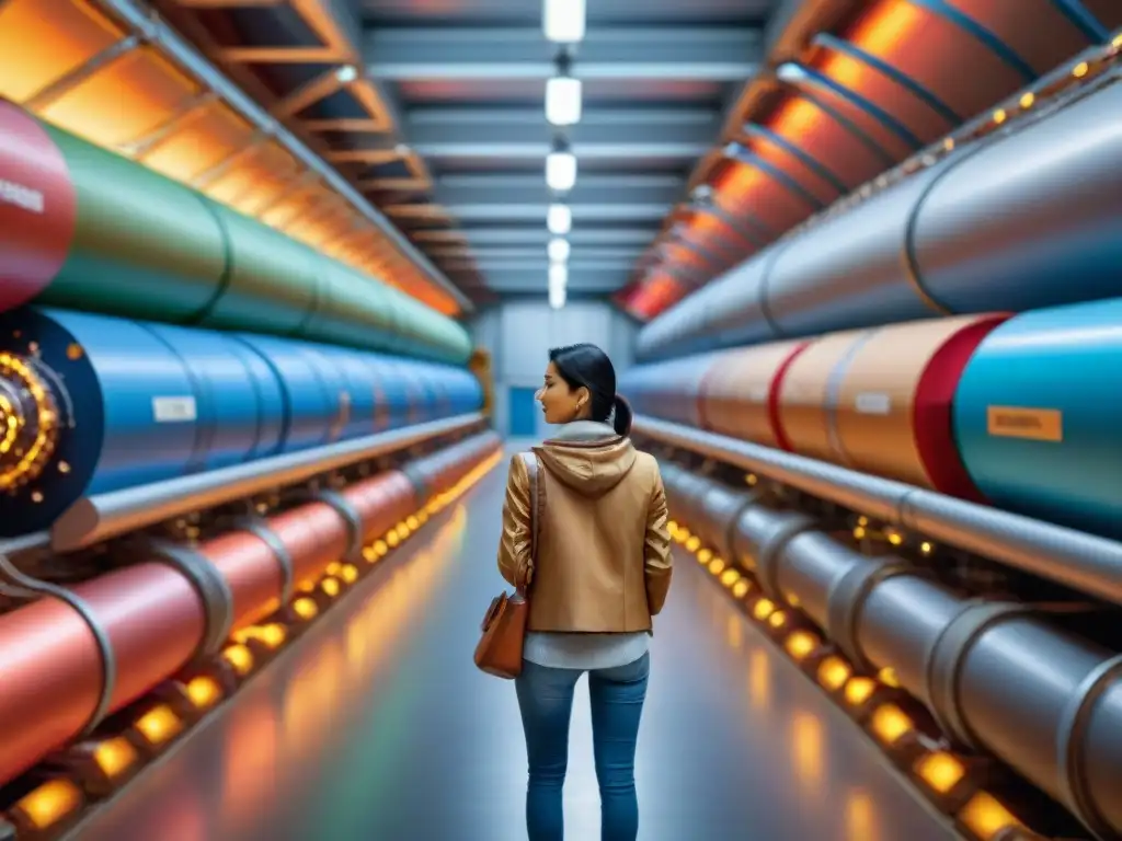 Fascinante representación de la astrofísica de partículas en el LHC de CERN, desentrañando los ingredientes del universo