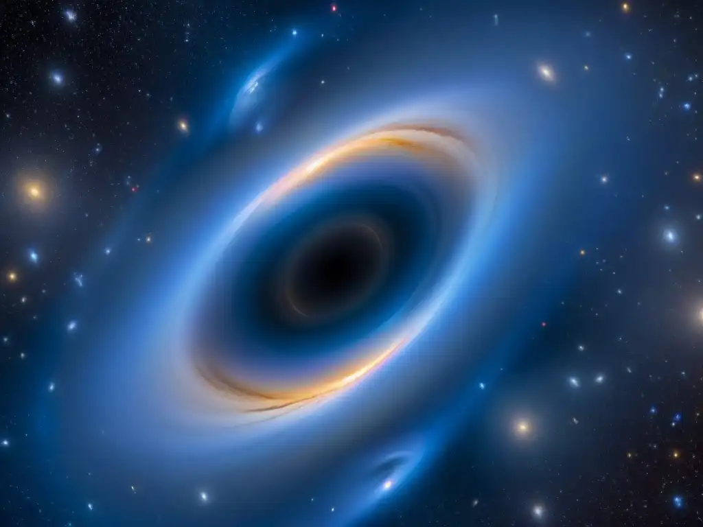 Un fascinante lente gravitacional en el cosmos revela las maravillas de la exploración espacial