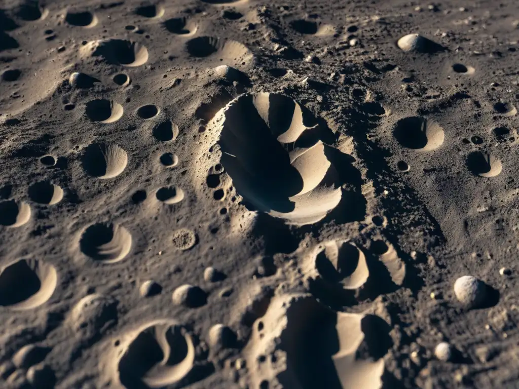 Las huellas eternas de Charles Duke en la Luna, capturando la vastedad lunar