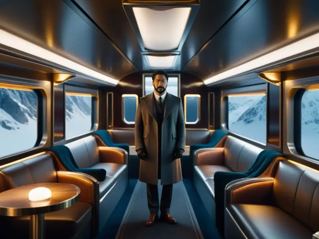 Una imagen que contrasta la opulencia y la pobreza en Snowpiercer, reflejando la desigualdad social