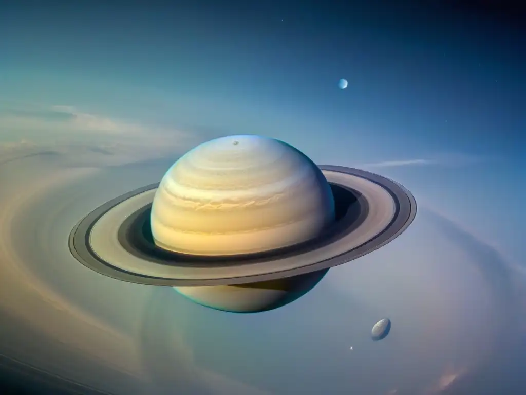 Un impresionante retrato de Saturno capturado por la nave espacial Cassini, revelando sus enigmáticos anillos