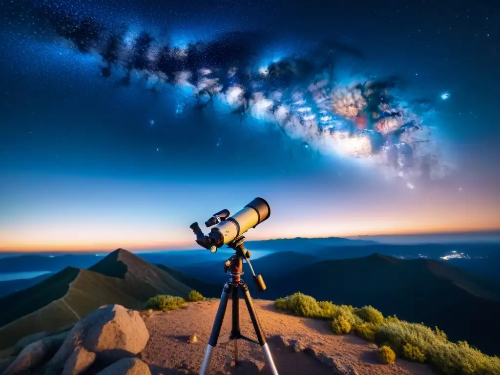 Impresionante telescopio en remota montaña captura la Vía Láctea, destacando la belleza del cosmos y la tecnología avanzada