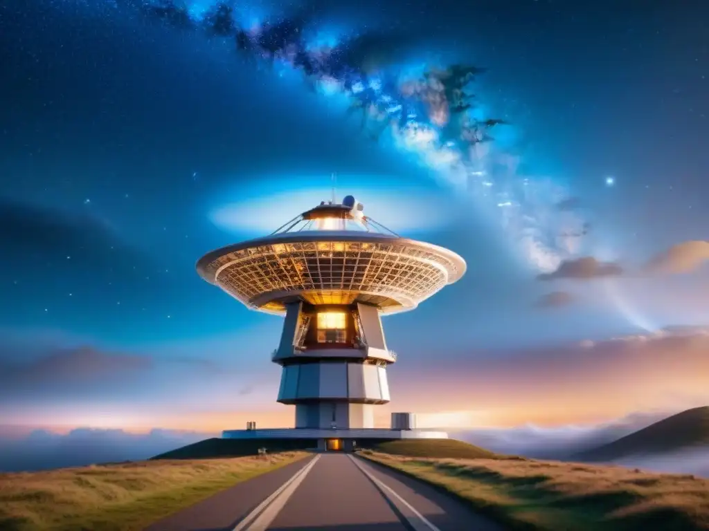 Increíble observatorio espacial detectando un FRB, destacando la búsqueda del origen artificial de Fast Radio Bursts