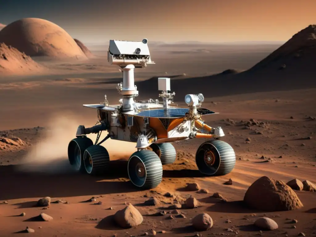 Exploración y legado de la Misión Pathfinder Marte en esta detallada imagen del rover Sojourner en terreno marciano