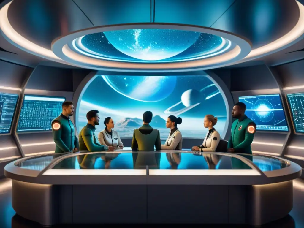 Linguistas estudian idiomas inventados en ciencia ficción en laboratorio espacial futurista