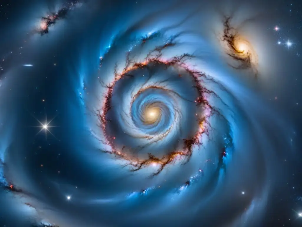 Explora la majestuosa espiral de una galaxia, misterios universo astrofísica desentrañando