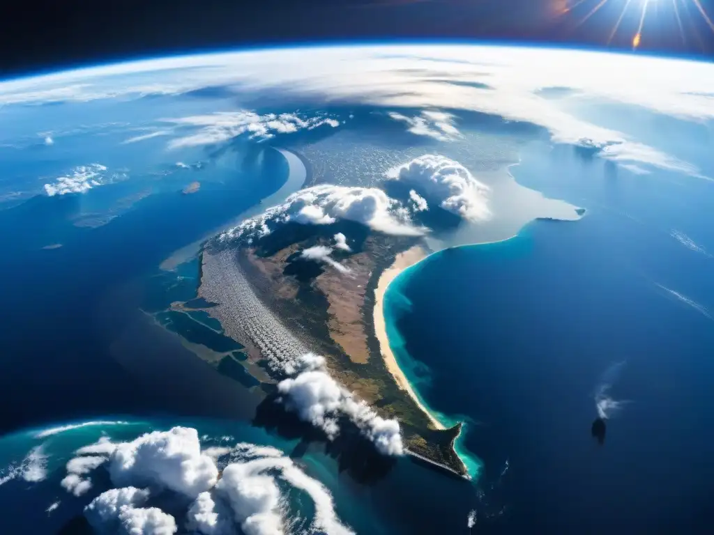 La majestuosidad de la Tierra desde el espacio, resaltando su fragilidad y belleza