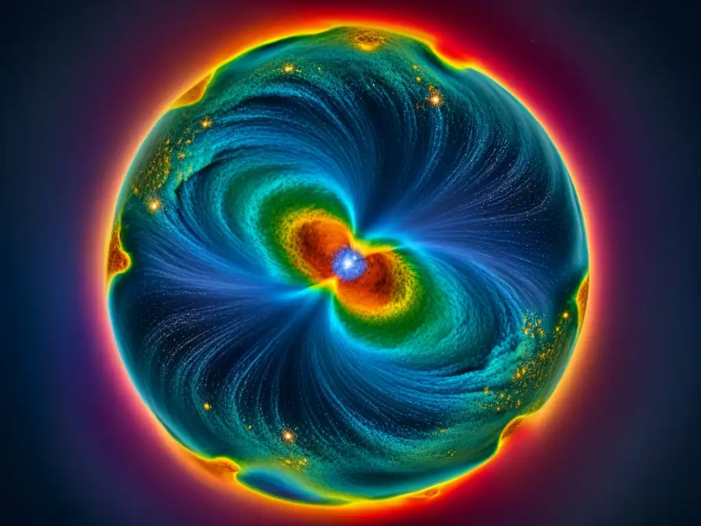 Mapa detallado del fondo cósmico de microondas, muestra los remanentes del Big Bang