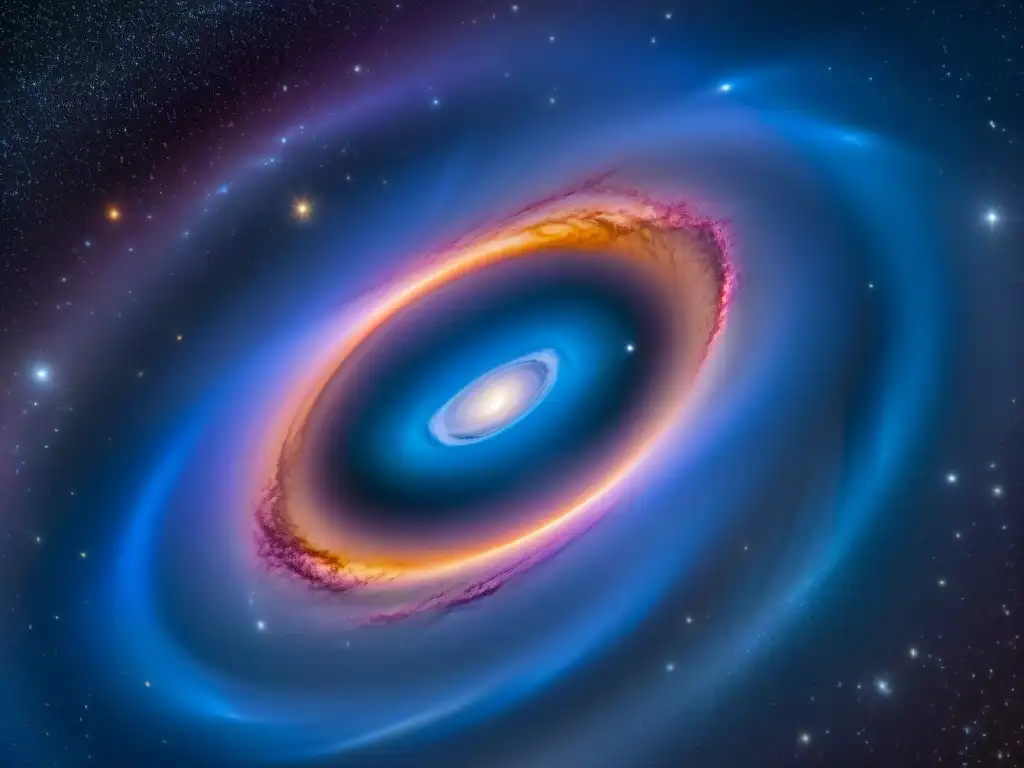 Maravillas cósmicas: lente gravitacional distorsiona galaxias en un ballet de luz