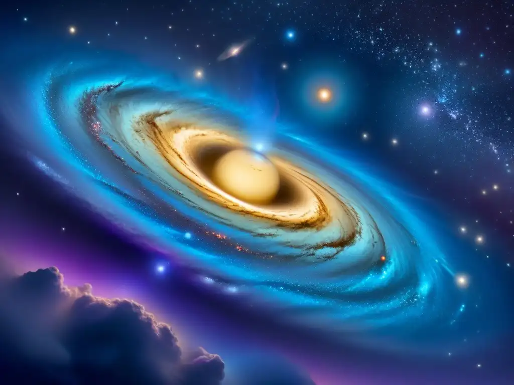 Explora maravillas del universo en esta imagen cósmica de galaxias, estrellas y planetas en un ballet de colores en el espacio profundo