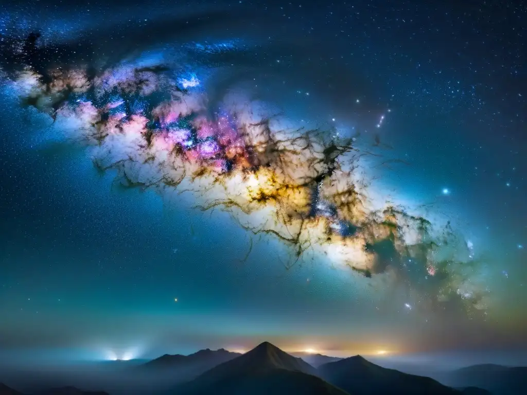 Maravillosa vista de la Vía Láctea iluminando el cielo nocturno, una influencia cósmica en la Tierra