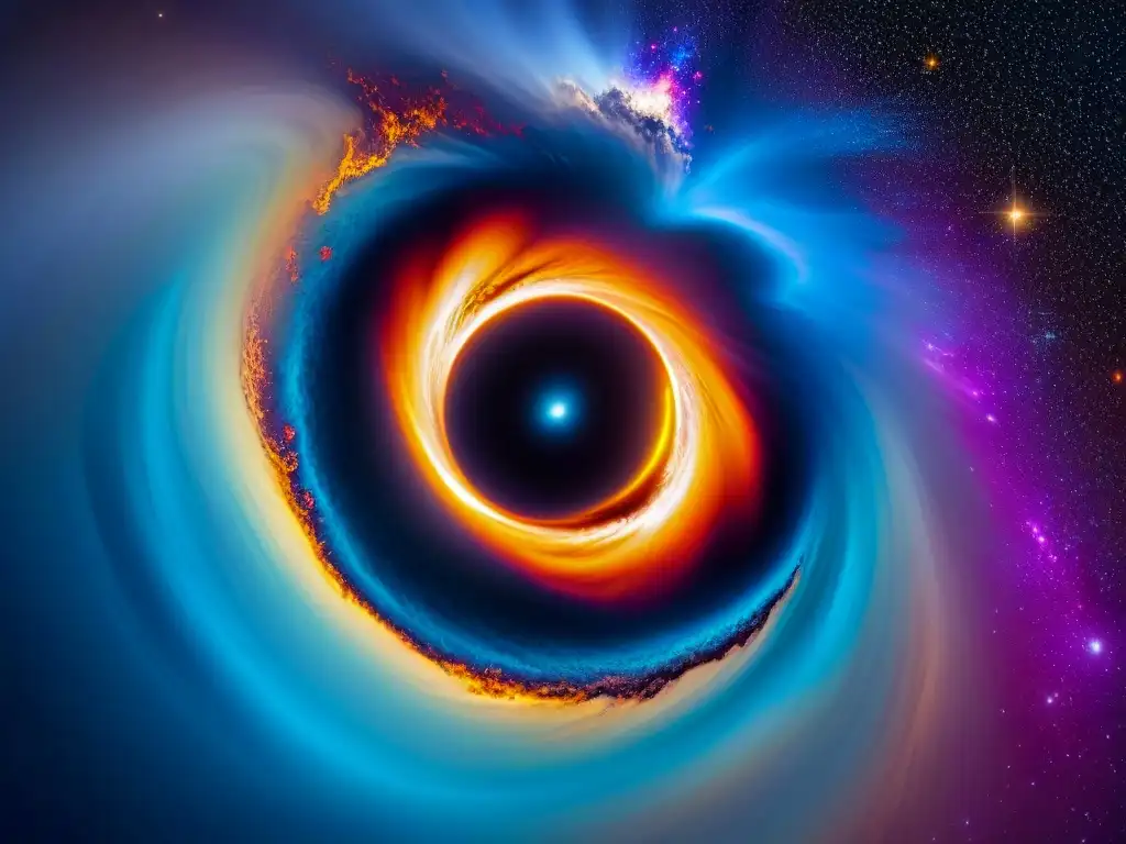 Galaxia: agujero negro devorador de estrellas Maravilloso descubrimiento: agujeros negros universo en danza cósmica de destrucción y creación
