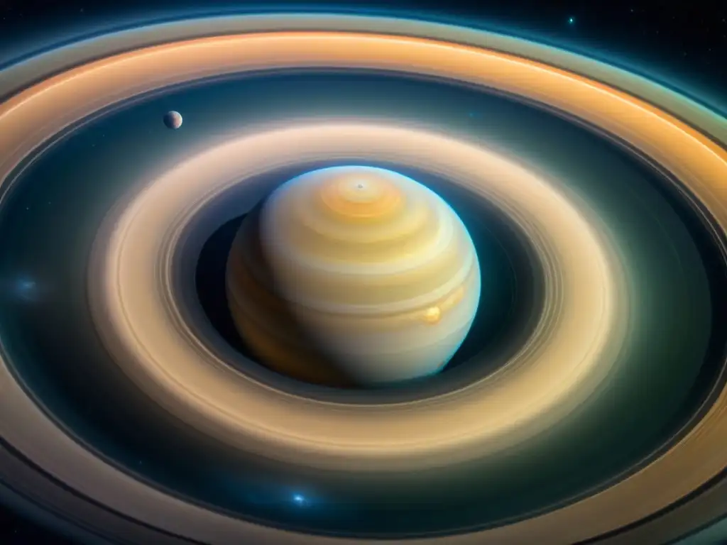 Explora los misterios de la estructura interna de Saturno en esta impresionante imagen de sus majestuosos anillos y atmósfera