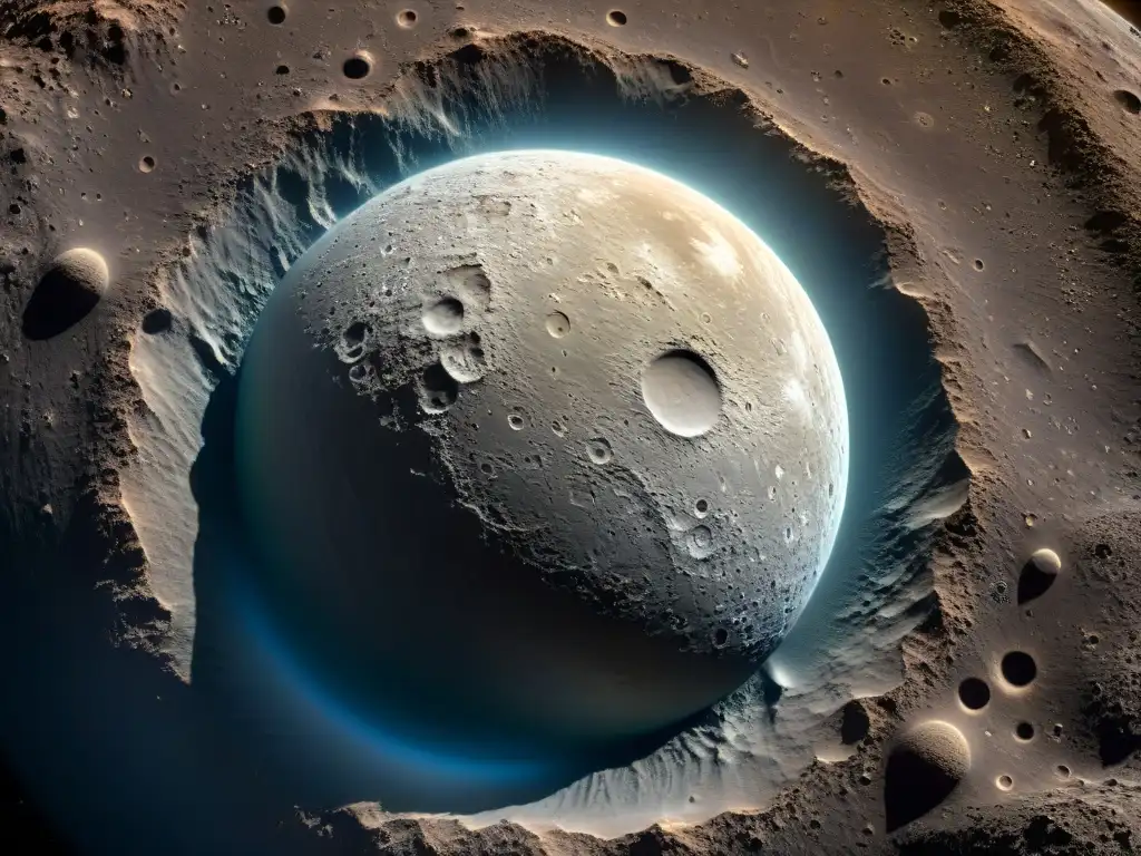 La misteriosa superficie de Ceres con sus brillantes puntos y terreno accidentado, mostrando la posibilidad de vida en Ceres