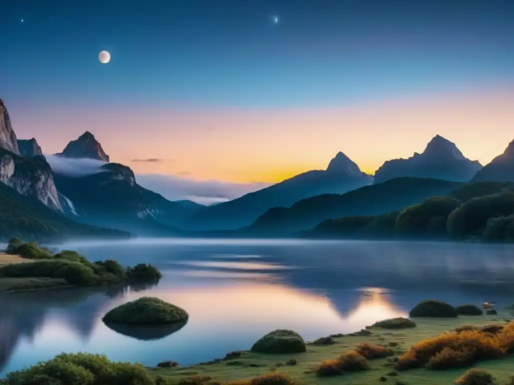 Un momento mágico: la Superluna iluminando la Tierra, impactando con su belleza en un paisaje de ensueño