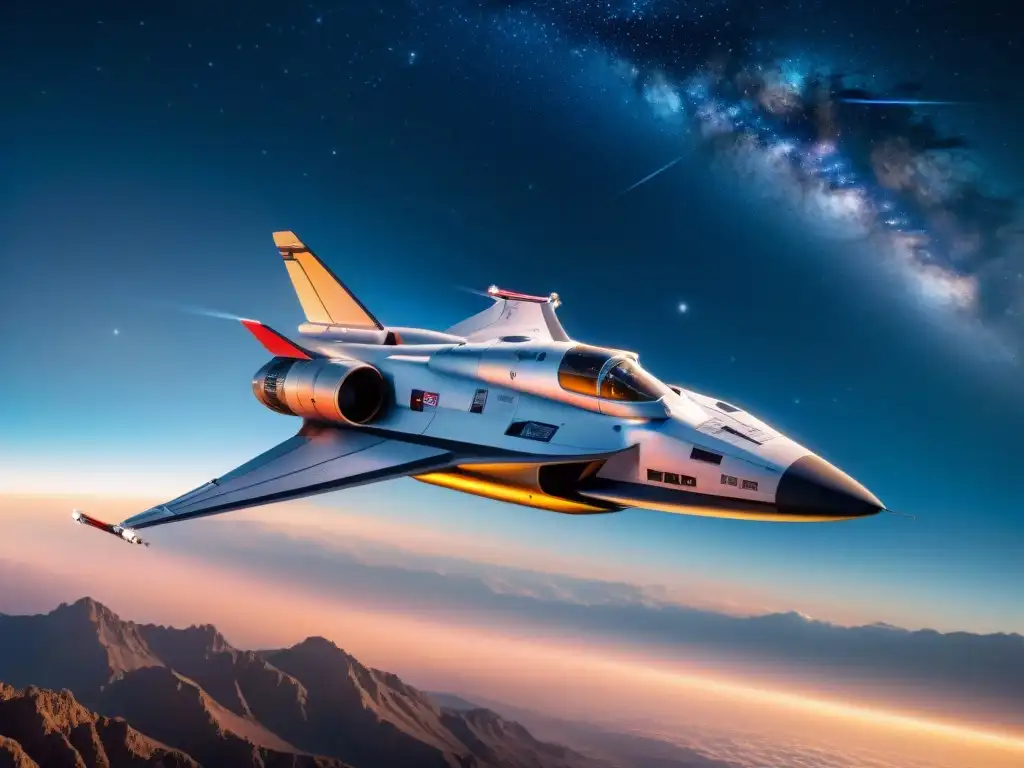 Naves espaciales icónicas del cine: La Viper y la Battlestar Galactica destacan en el vasto y estrellado firmamento