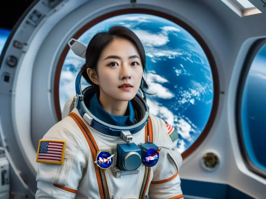 Yi Soyeon, primera astronauta de Corea, maravillada frente a la Tierra desde el espacio