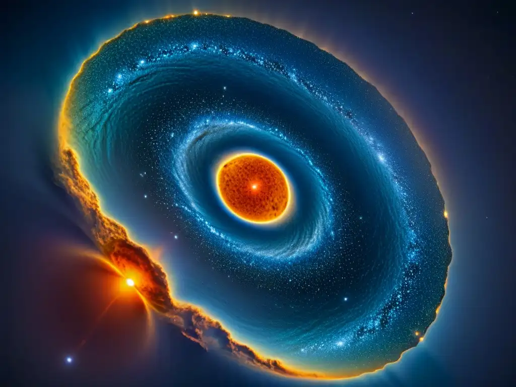 Radiación cósmica de fondo Big Bang: Intrincados patrones de luz cósmica en detalle, reflejando el nacimiento del universo