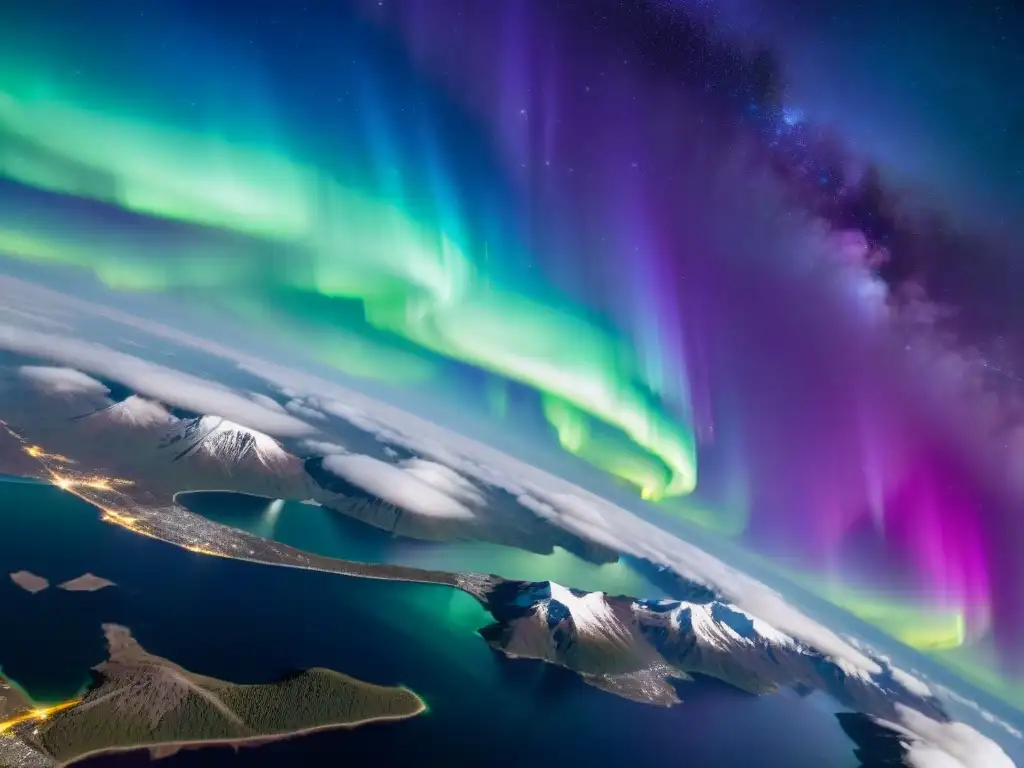 Satélite captura auroras danzantes sobre la Tierra