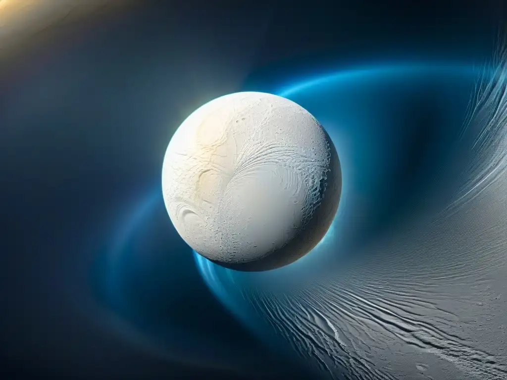 Los secretos lunares helados de Encélado, una de las lunas de Saturno, revelados en geíseres de vapor de agua