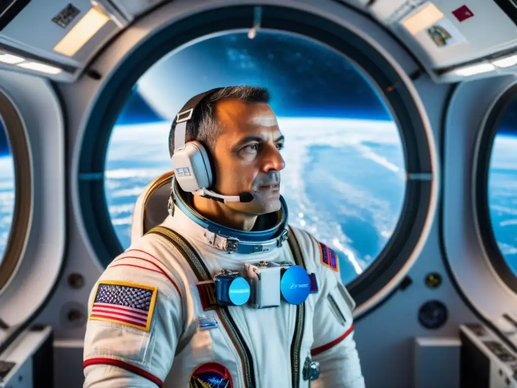 Pedro Duque contempla la Tierra desde la Estación Espacial Internacional, reflejando la maravilla de la exploración espacial