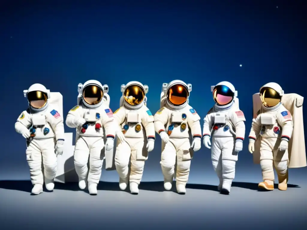 La evolución de los trajes de astronauta, desde diseños voluminosos hasta versiones modernas y elegantes, conectando moda y exploración espacial