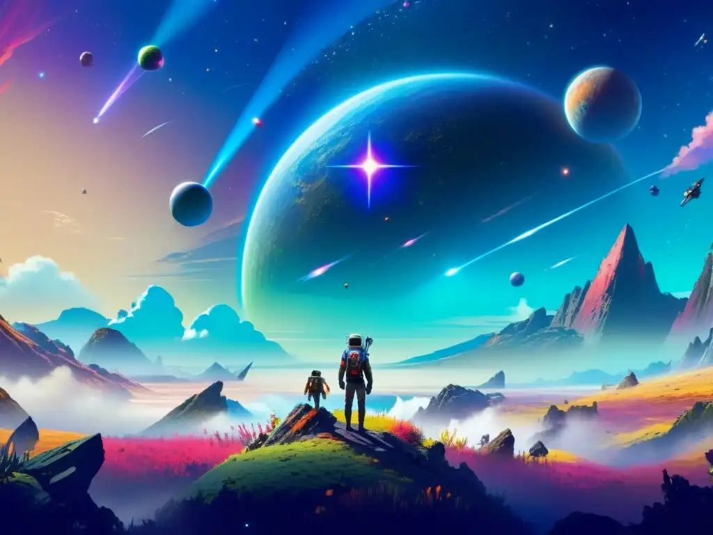 Un universo generado procedimentalmente en No Man's Sky