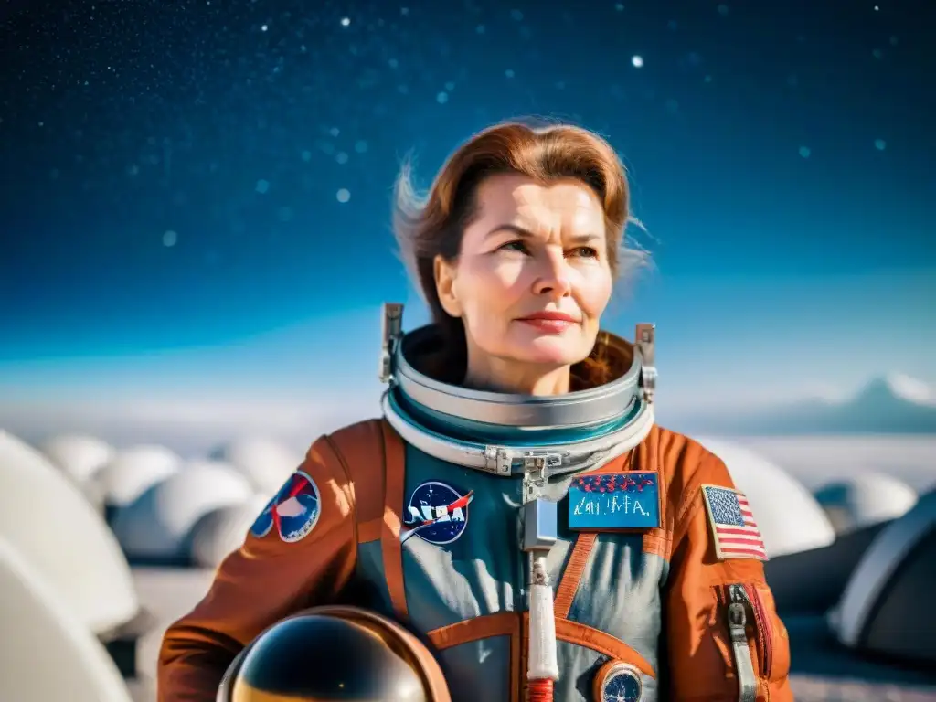 Valentina Tereshkova, primera mujer en el cosmos, lista para su histórico vuelo espacial junto a la nave Vostok 6