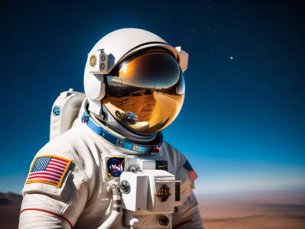 Valery Bykovsky flota solo en el espacio, tocando una gota de agua