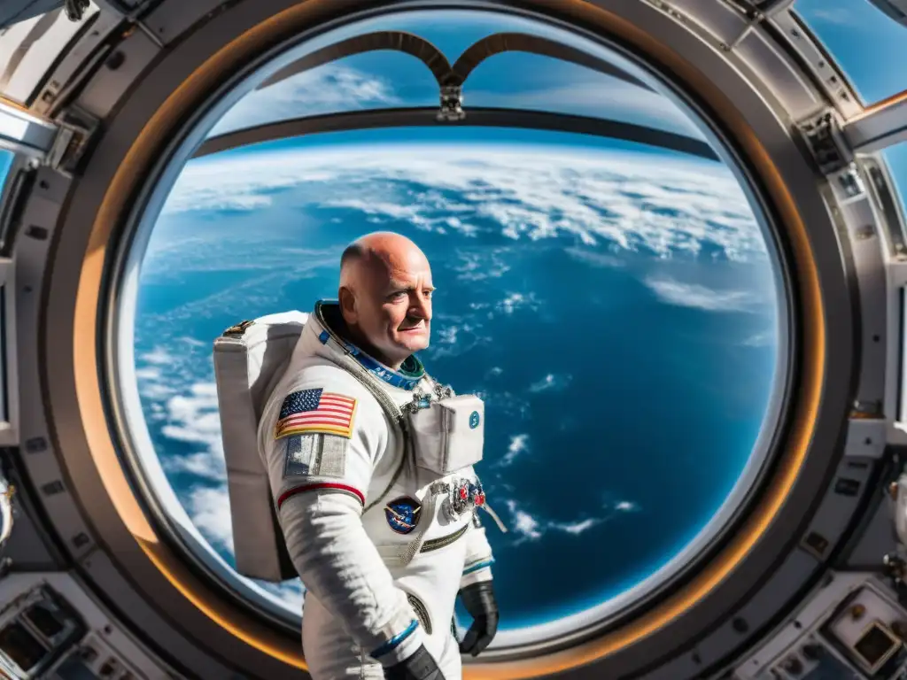 La vida en la Estación Espacial: Scott Kelly flota asombrado viendo la Tierra desde la ISS