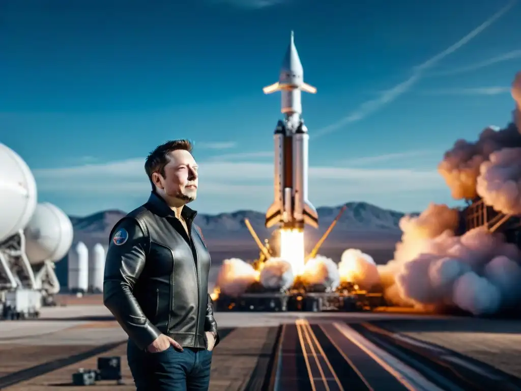 El visionario Elon Musk lidera equipo en lanzamiento de cohete hacia el mundo interplanetario