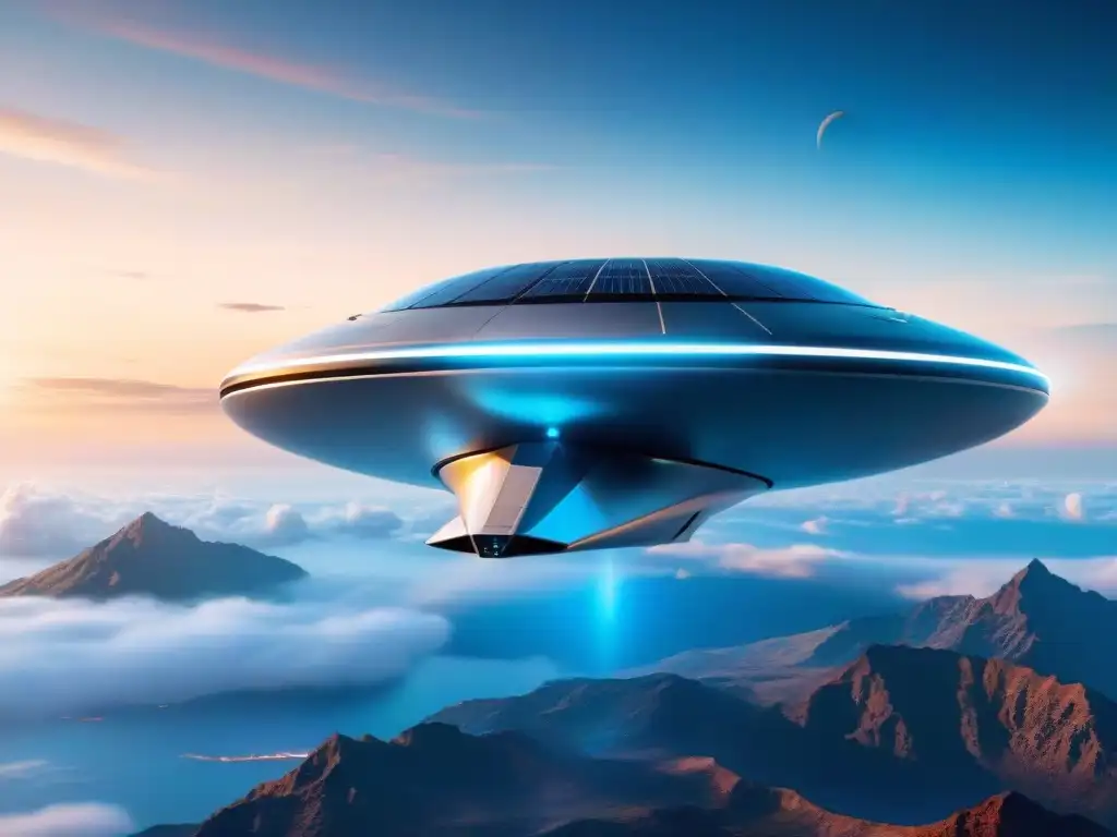 Vista impresionante de una nave espacial futurista diseñada por Elon Musk, lista para explorar el espacio