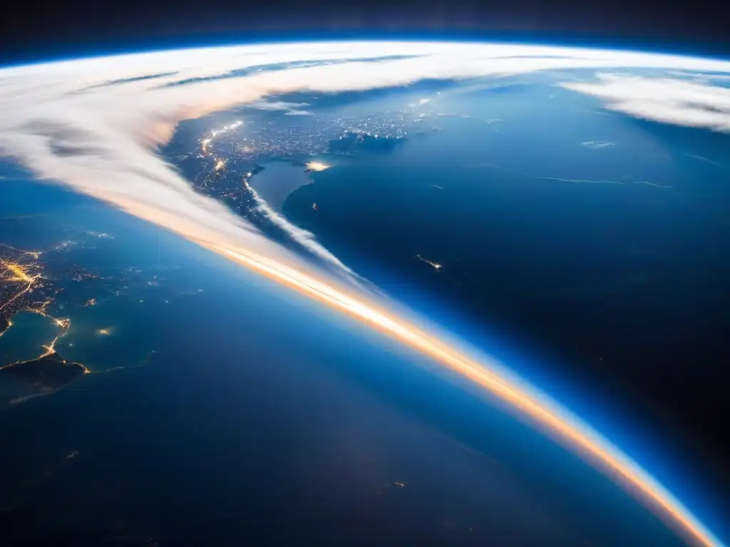 Vista impresionante de la Tierra desde astronauta, resaltando su belleza y fragilidad